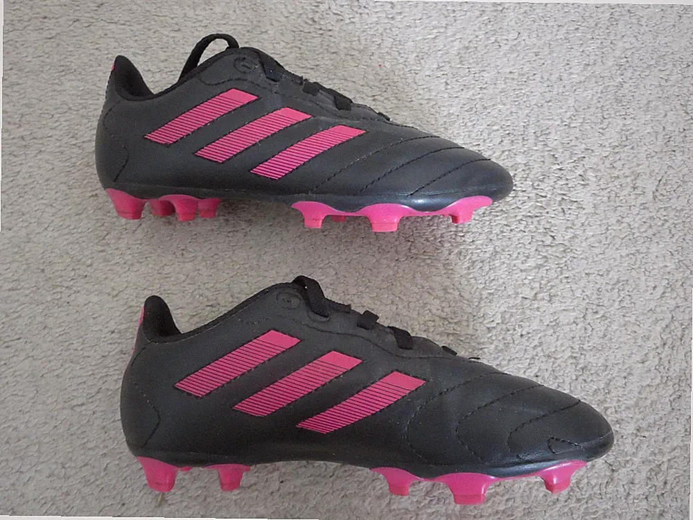 adidas Soccer Cleats Youth Girls Size 13 Black Pink