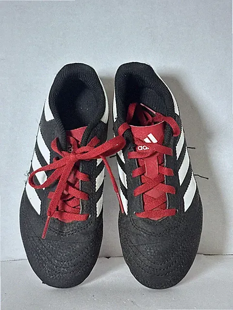 Adidas Soccer Cleats Youth Size 1 US Black & White Cleats, SGC 753002