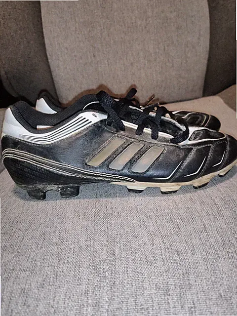 Adidas Soccer Cleats Youth Size 3.5 Black White