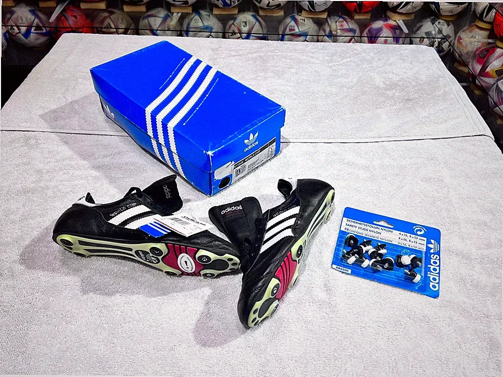 ADIDAS SOCCER FOOTBALL WORLD CUP SG CLEATS BOOTS VINTAGE MADE IN GERMANY US 6.5