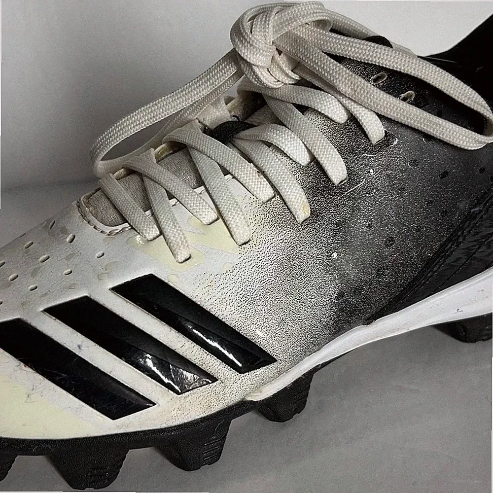 Adidas Soccer For Kids Black and White Soccer Cleats Size 3