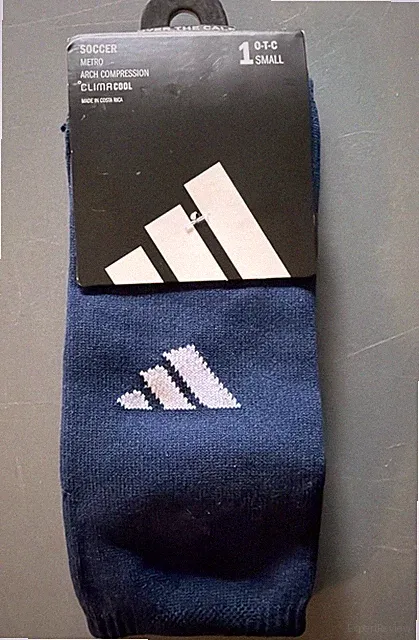 Adidas Soccer Metro Arch Compression Over The Calf~Socks Size YOUTH SMALL ~Blue