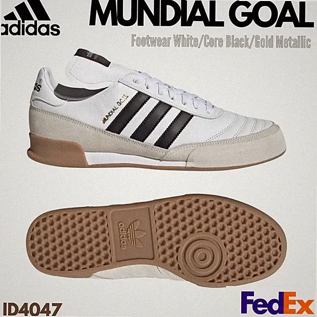 adidas Soccer shoes MUNDIAL GOAL Footwear White/Core Black ID4047 Indoor NEW!!