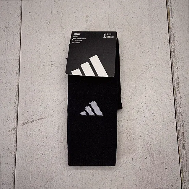 Adidas Soccer Socks Mens Medium Black Over The Calf ClimaCool Metro 1 Pair