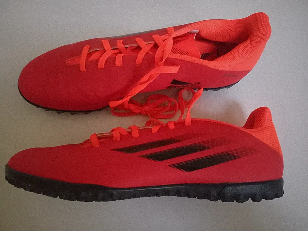 Adidas Speedflow.4 Turf Soccer Shoes Solar RED black Men's SZ 11