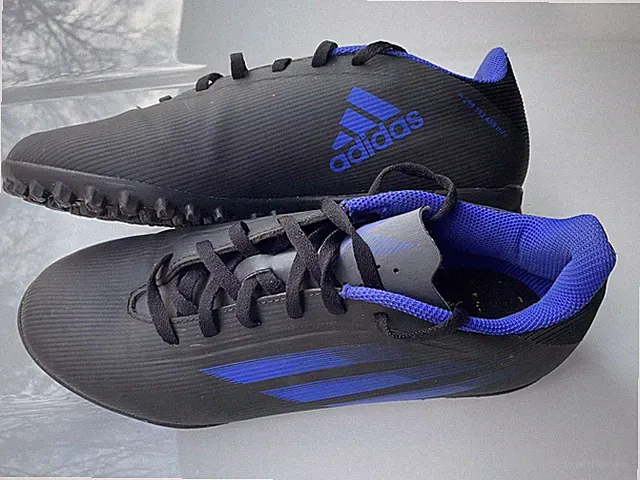 Adidas Speedflow Astro Turf Mens Trainers Sneakers Shoes Sz 7 Black/blue Mint!