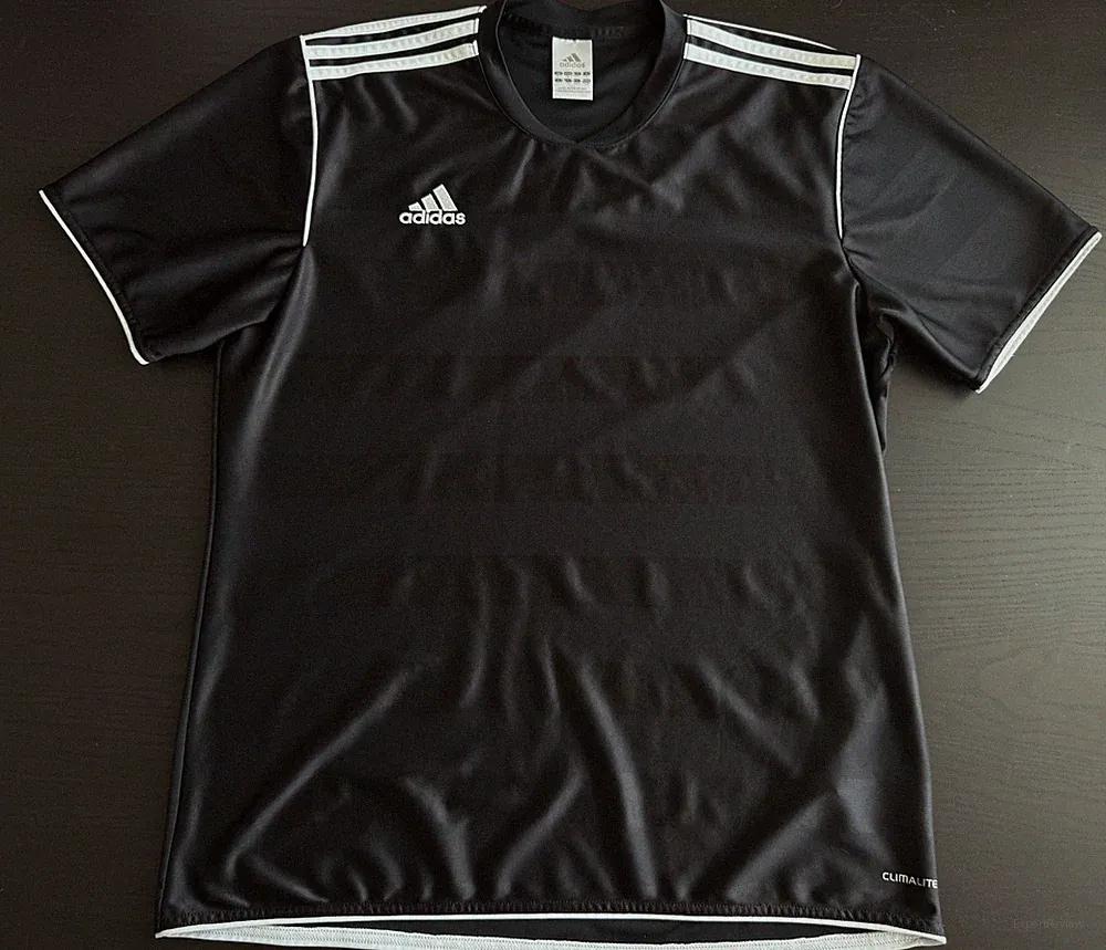 Adidas Tabela 11 Men's Soft Soccer Jersey Sz Large Black Climalite Shirt