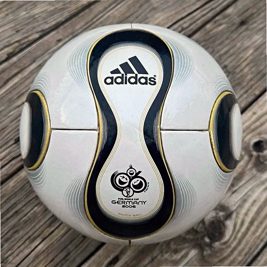 adidas Teamgeist Germany 2006 FIFA Approved Size 5 Soccer Ball White/Black/Gold