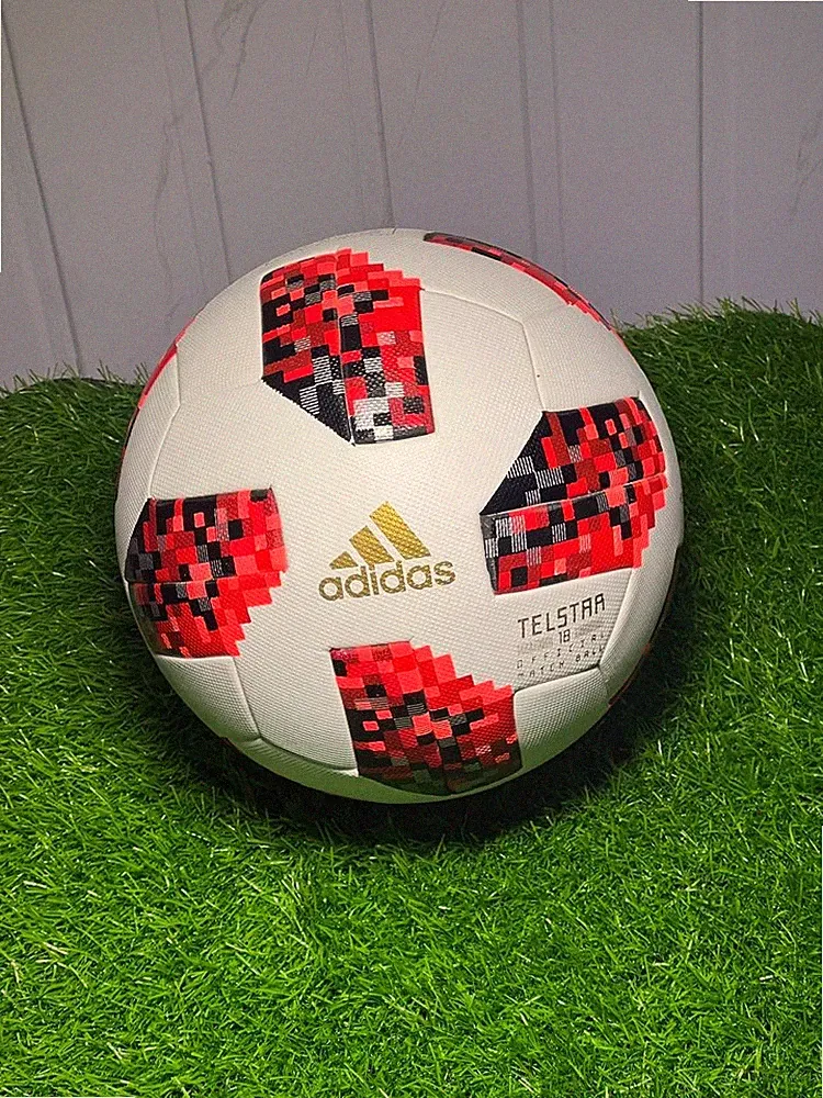 Adidas Telstar 18 Red World Cup Soccer Ball Size 5 | FIFA Russia 2018 Edition