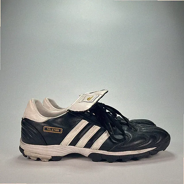 adidas Telstar Black White Athletic Indoor Soccer Shoes 462511 Men's Size 7.5