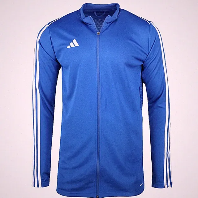 adidas Tiro 23 League Training Full Zip Track Jacket Mens Blue Casual Athletic O