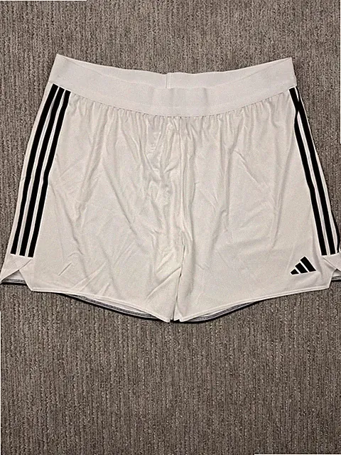 Adidas Tiro 23 Women's White/Black Soccer Shorts HS2316 Drawstring Three Stripes