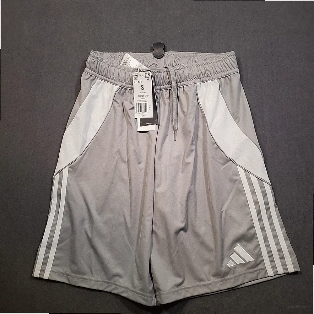 Adidas Tiro 24 Soccer Shorts Mens Small Grey White IS1408 Athletic Training
