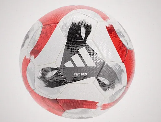 adidas Tiro Pro Thermal Bonded Soccer Ball Size: 5 Red/Black/White