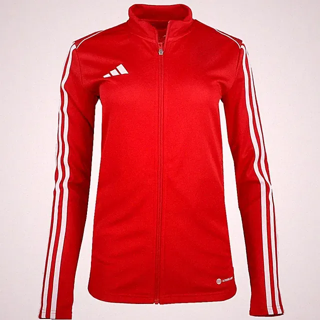 adidas Tiro23 League Full Zip Track Jacket Mens Red Casual Athletic Outerwear HS