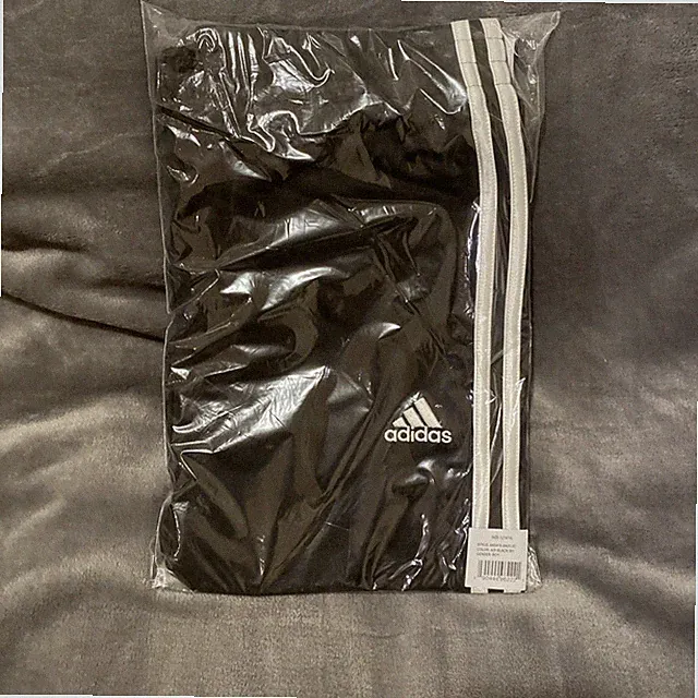 Adidas Tricot Pant Boy Large 14/16 Iconic 3 Stripe Athleisure Activewear Black
