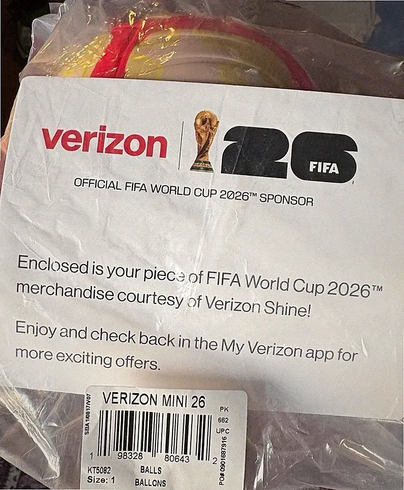 adidas Trionda FIFA World Cup 2026 Verizon Mini Soccer Ball Size 1 KT5082