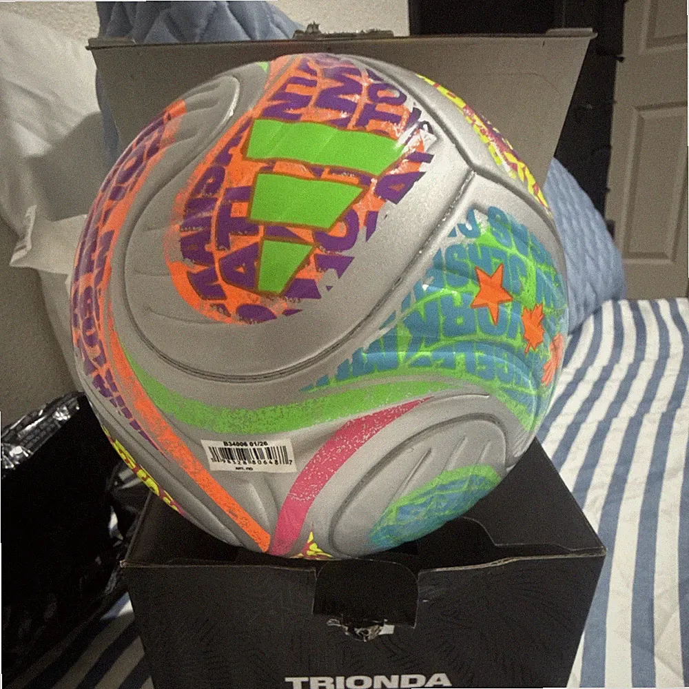 adidas Trionda Size 5 Soccer Ball Silver-Host Cities Edition