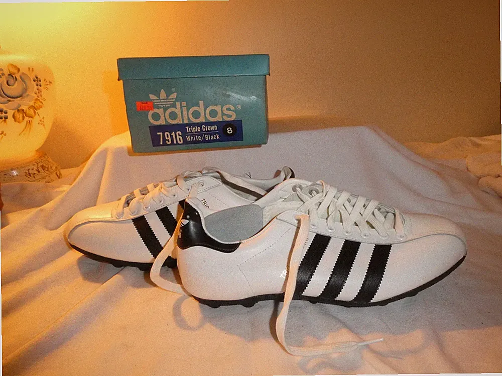 Adidas Triple Crown Vintage Soccer Cleats Taiwan Sz 8 Leather- NEW IN BOX