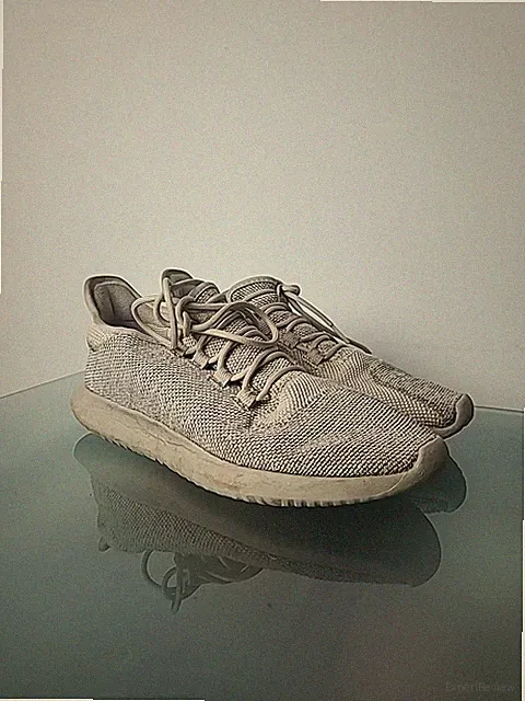 Adidas Tubular Shadow Knit Runners Sz 9 Light Brown Beige Casual Sneaker Shoes