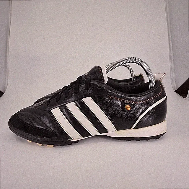 Adidas Turf Soccer Cleats Mens Sze 7 Classic Black White Adipure TRX TF Leather