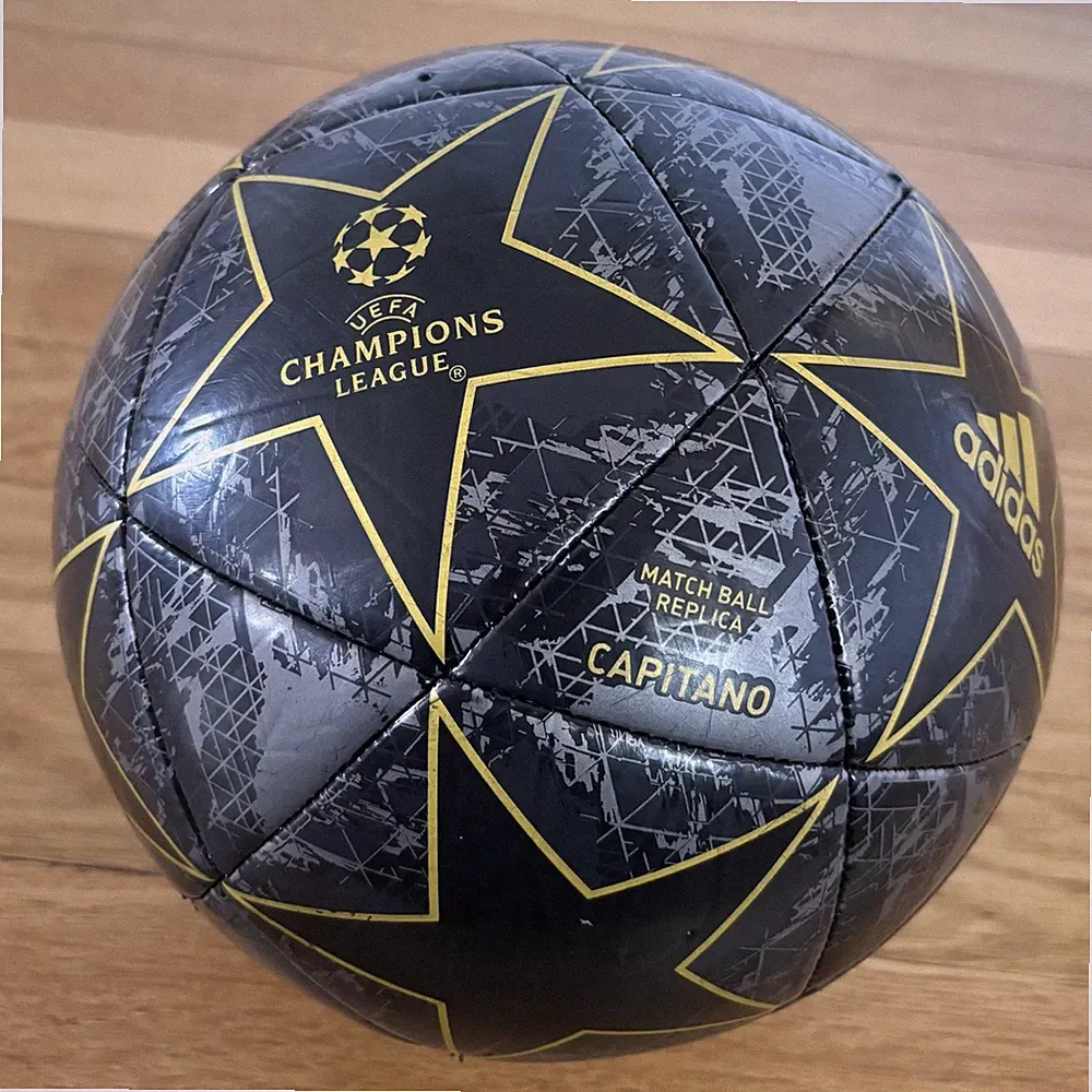 Adidas UEFA Champions League Finale 19 Capitano Soccer Ball Size 5 Black Gold