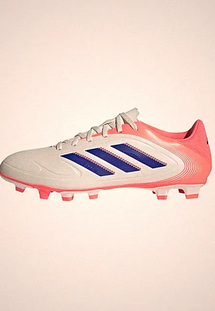 adidas Unisex-Adult Copa Club Pure 3 Firm Ground, Off White BlueCoral, Size 5.5