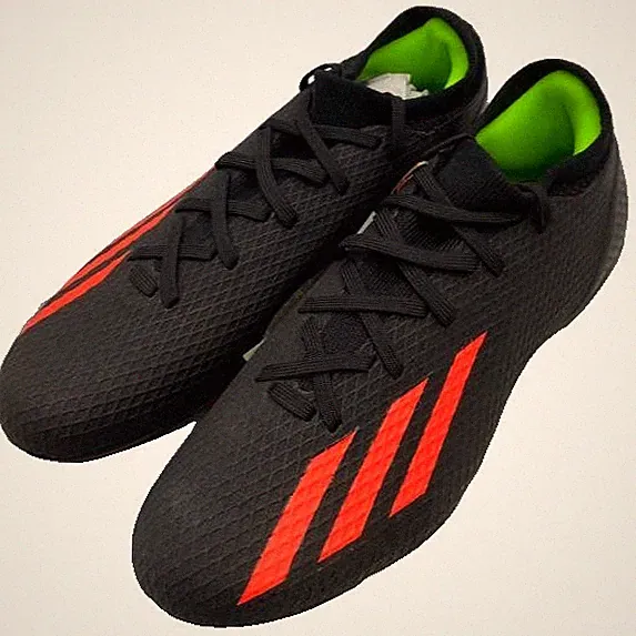 adidas Unisex Adult's X Speedportal.3 FG Soccer Cleats, Black/Red/Green, 7.5/8.5
