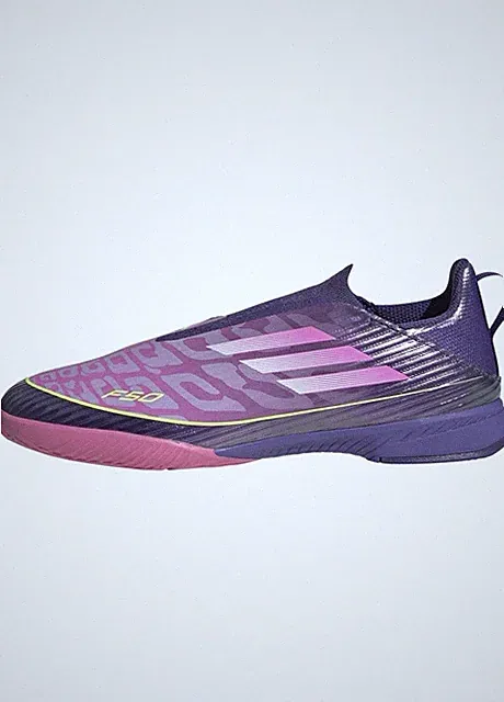 Adidas Unisex-Child F50 League Laceless Indoor Soccer Futsal Shoes 3.5Y