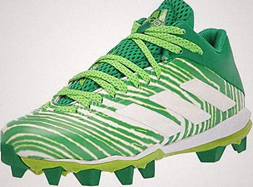 adidas unisex child Freak Mid 20 Football Shoe, Green/White/Green, 10 Little Kid
