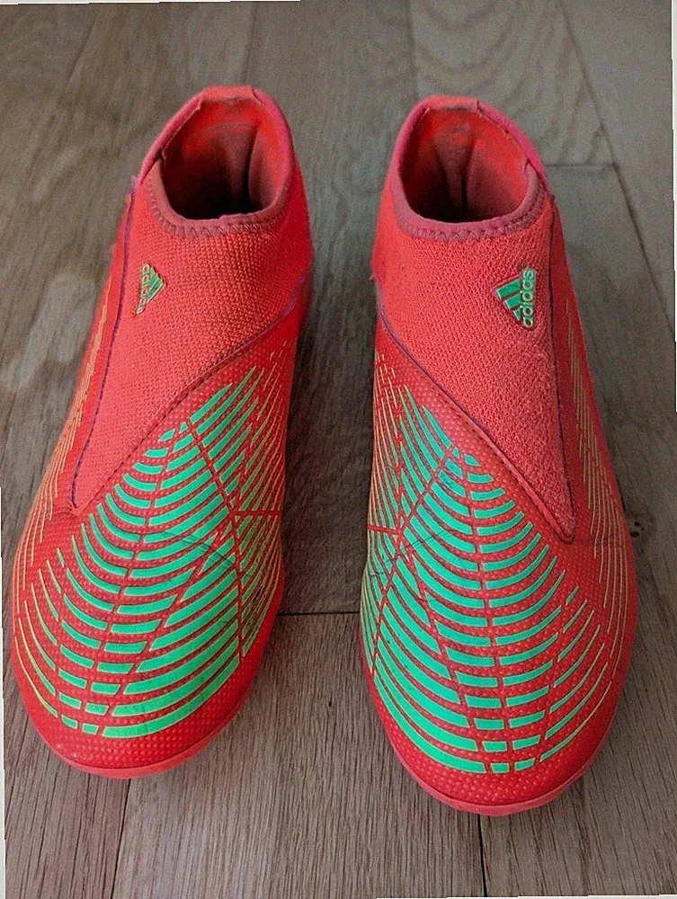 Adidas Unisex Edge.3 Predator Firm Ground Soccer Cleats Size 3.5 Orange Youth