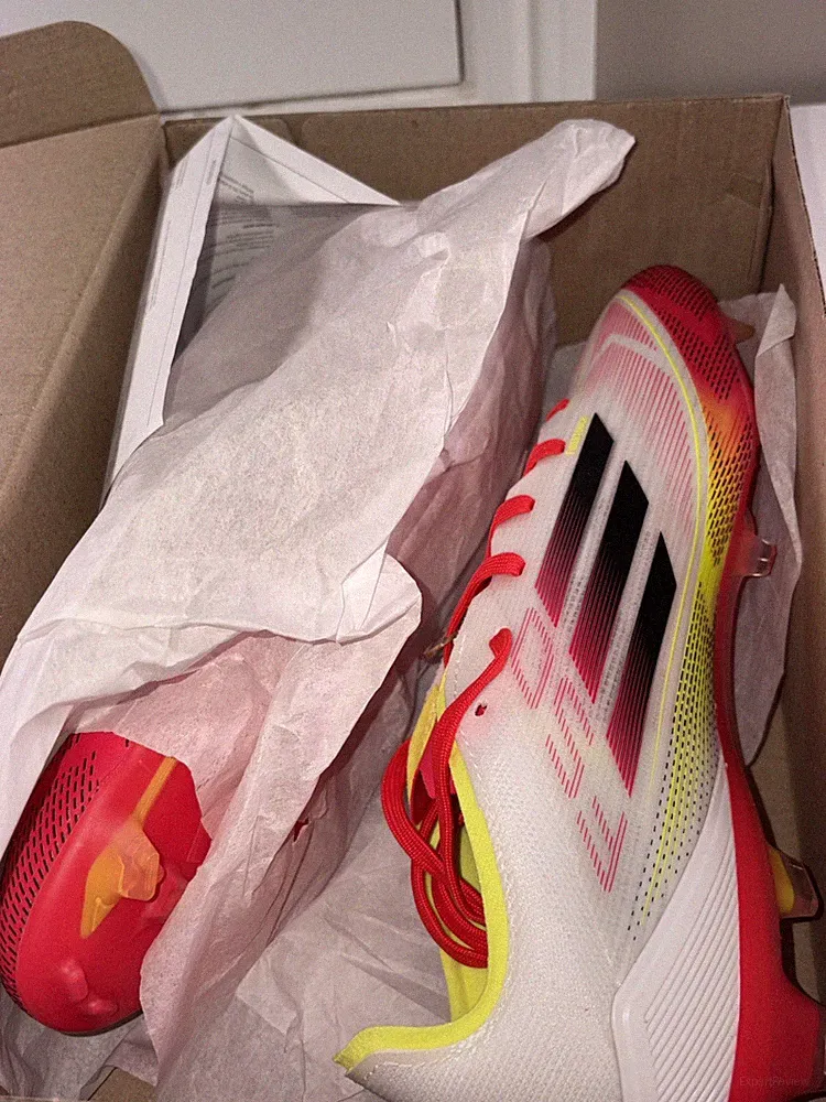 Adidas Unisex F50 Pro FG Club Soccer Cleats Orange/white Size 11M 12W NEW