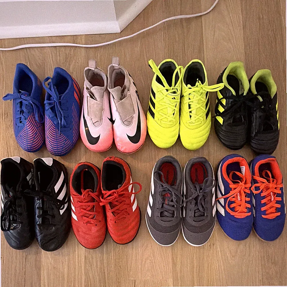 adidas Unisex Kids Soccer Cleats Athletic Sneakers US 12 Multicolor Low Top