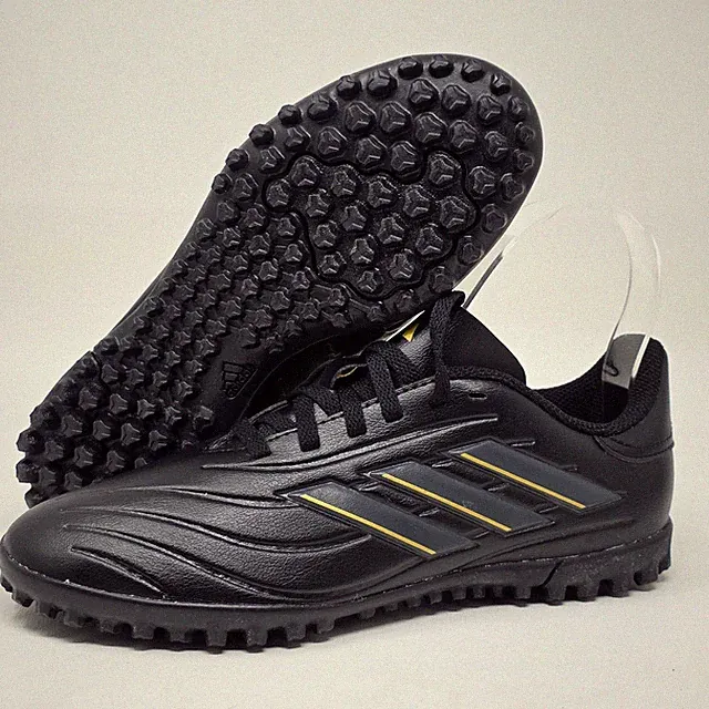 Adidas Unisex Soccer Shoes Black Kids Copa Pure 2 Club Turf IG8736 Size 4 New