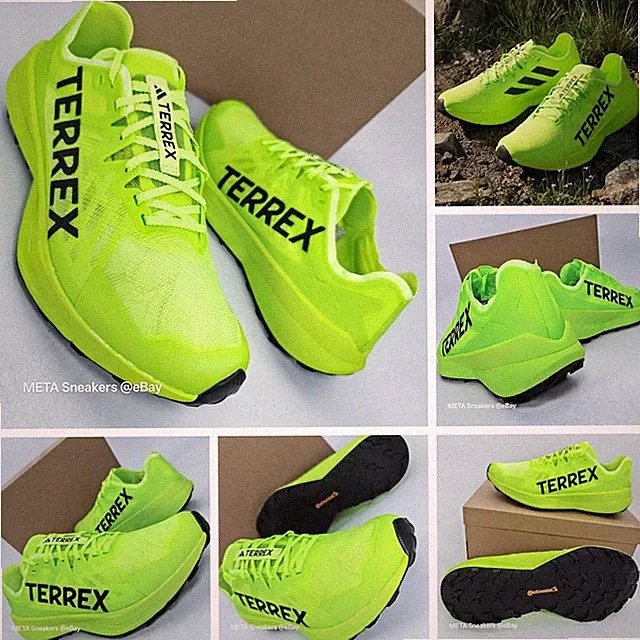 Adidas US 12 Men's Yellow Black Trail Running Rare Terrex Agravic JR5220 NIB