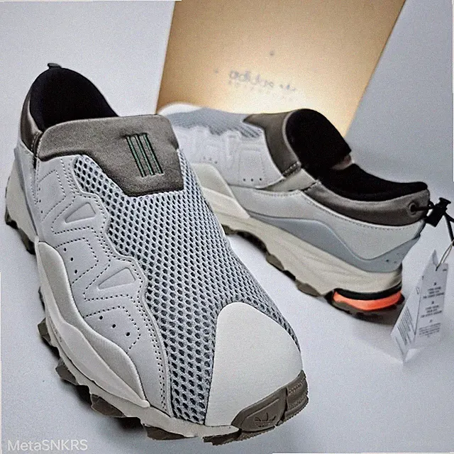 Adidas US 14 Men's Grey Aluminum Orange Outdoors Adventure Hyperturf HQ6501 NIB