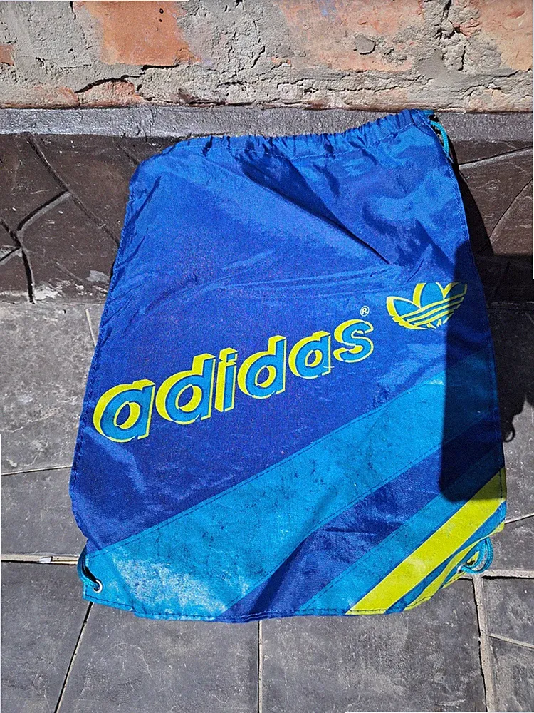 Adidas Vintage Drawstring Bag Made In West Germany Soccer Football For Cleats