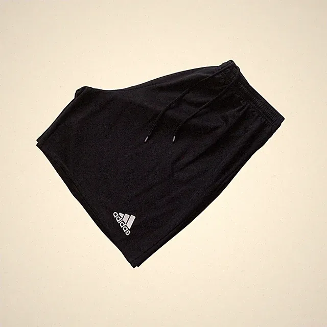 ADIDAS VTG RETRO ACTIVE SPORTS SOCCER 7" EMBROIDERED SHORTS BLACK 2017 YOUTH LG