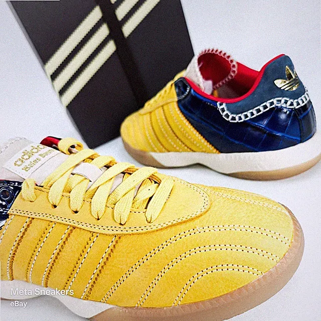 Adidas Wales Bonner US 9 Men's Yellow Blue Gum Retro Samba Millenium IH8407 NIB