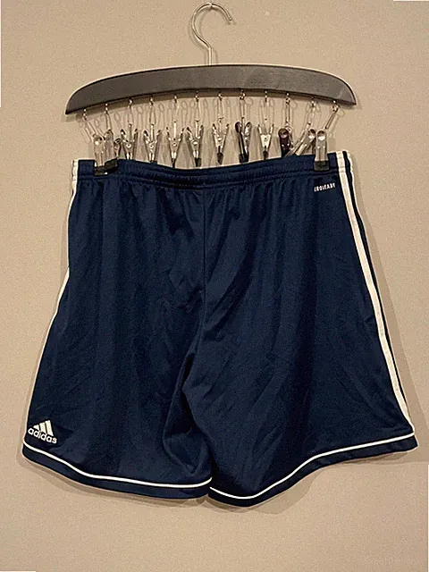Adidas Women’s Large Navy AEROREADY 3-Stripe Soccer Athletic Shorts