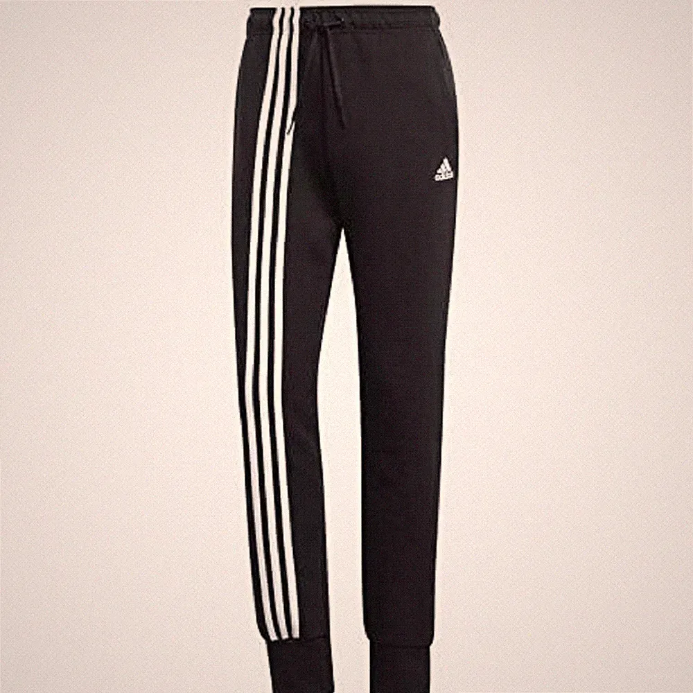 adidas Women's Must Haves 3-Stripes Black Tapered Pants (Small) - NWT