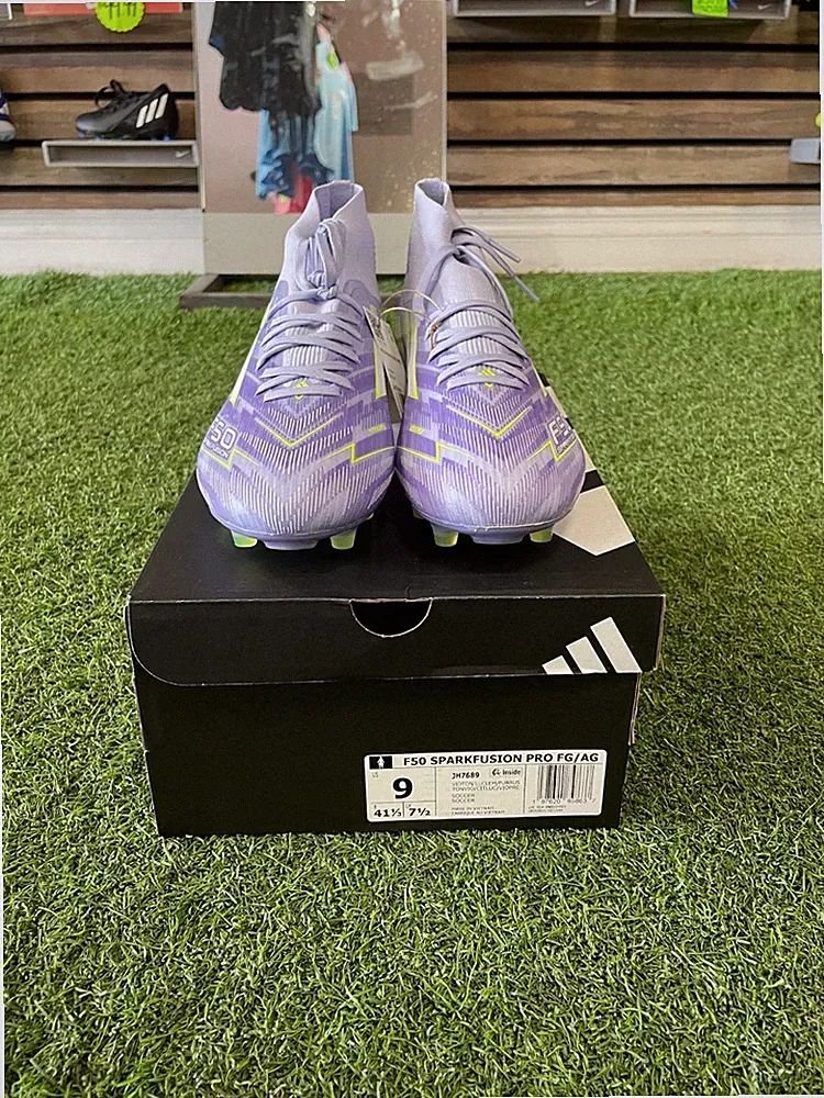 adidas Women's Sparkfusion Pro FG/AG Soccer Cleats - Purple