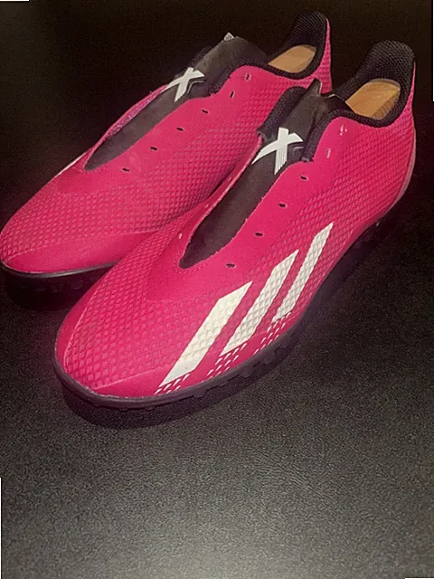 Adidas Womens Pink Lace-Up X SPEEDPORTAL.4 TURF SHOES Size 7.5