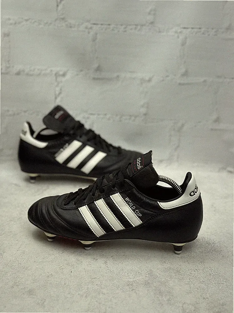 Adidas World Cup Men’s Soccer Football Cleats Leather Black US7 Very Rare