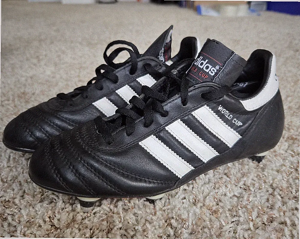 Adidas "World Cup" SG Leather Germany Football Boots Soccer Cleats US size 4.5