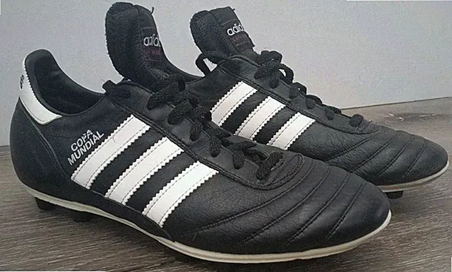 Adidas World Cup Vintage 80s Leather Soccer Football Boots Sz 6 1/2. I5