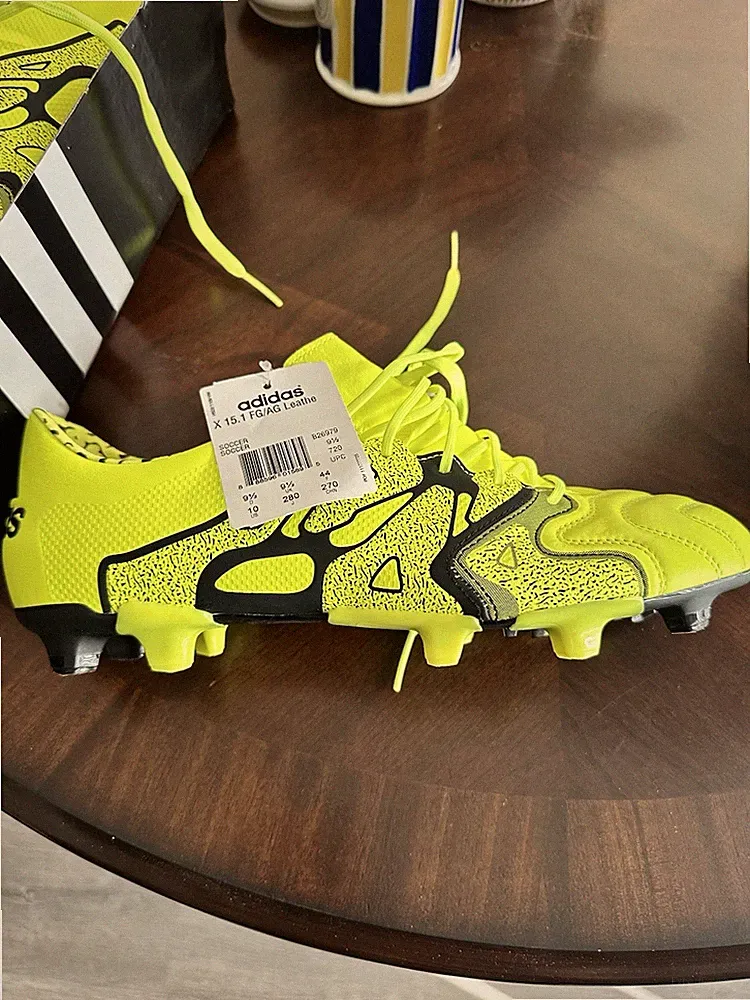 adidas X 15.1 Leather FG/AG Mens Soccer Cleats size 10 Men US