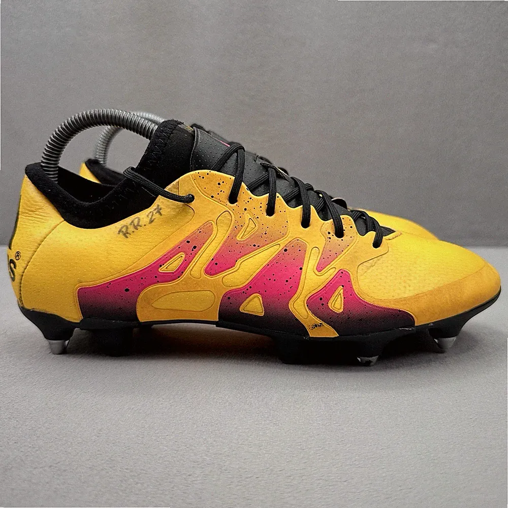 adidas X 15.1 SG Mens Size 8 Soccer Cleats Solar Gold / Core Black Soft Ground