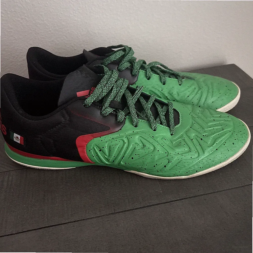 adidas X 15.2 Indoor Soccer Shoes Green Red Black Mexico Low Top Men’s Size 12