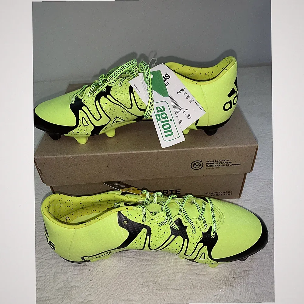 Adidas X 15.3 FG AG Mens Soccer Cleats Solar Yellow Black B27001 Size 8
